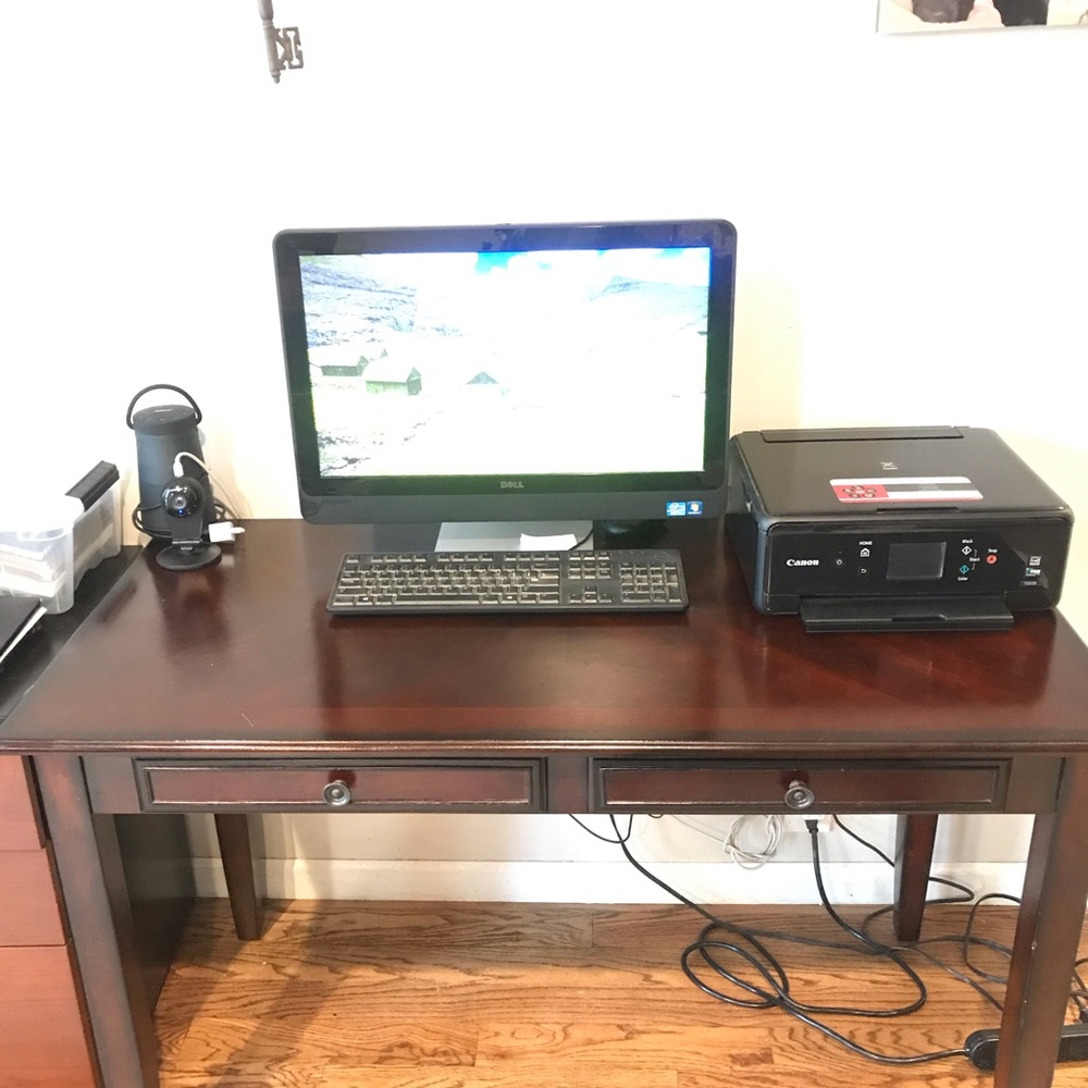 Desk and chair